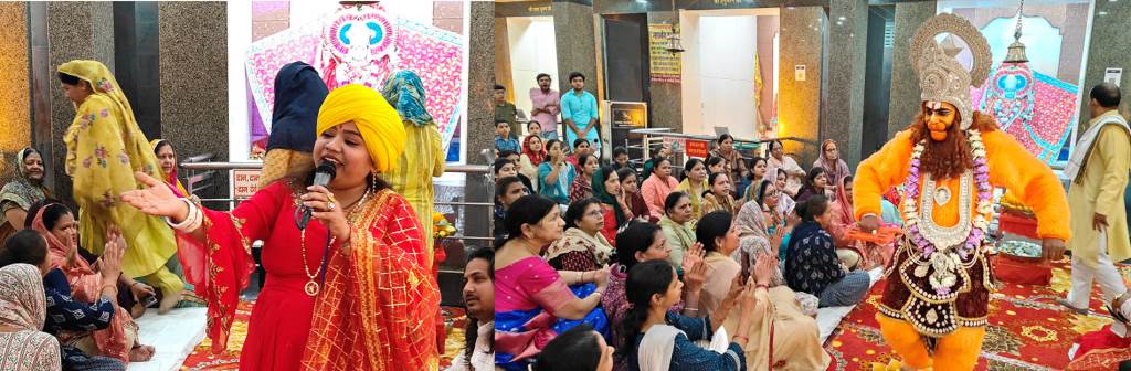 Devotees Sway for Hours at Mata Ki Chowki in Shiv Temple MC Colony